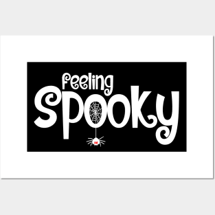 Feeling Spooky Design - White Text Posters and Art